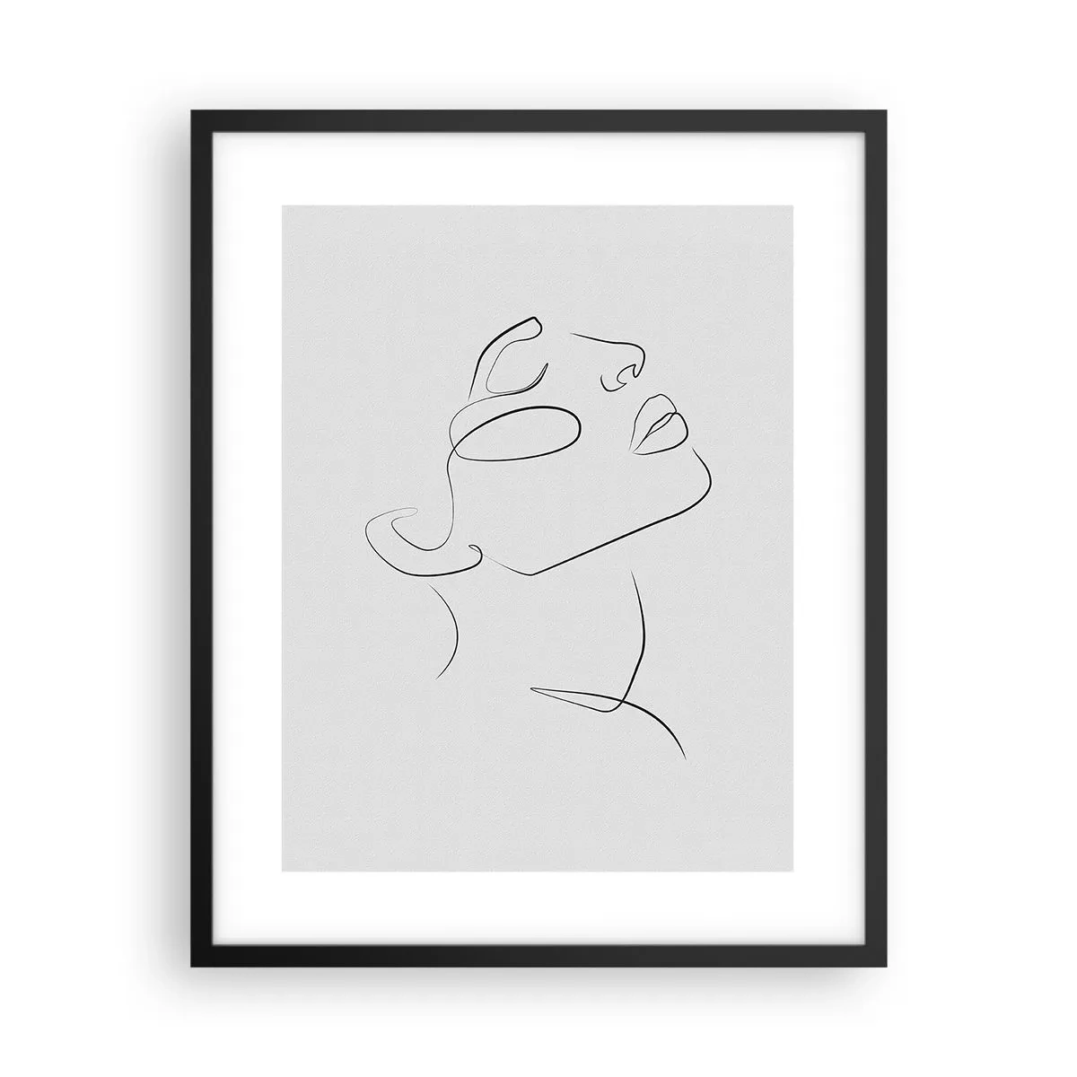 Póster en marco negro - Meandros de un sueño - 40x50 cm