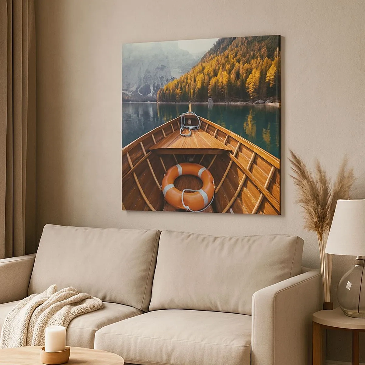 Cuadro sobre lienzo - Impresión de Imagen - Viaje a la montaña - 30x30 cm