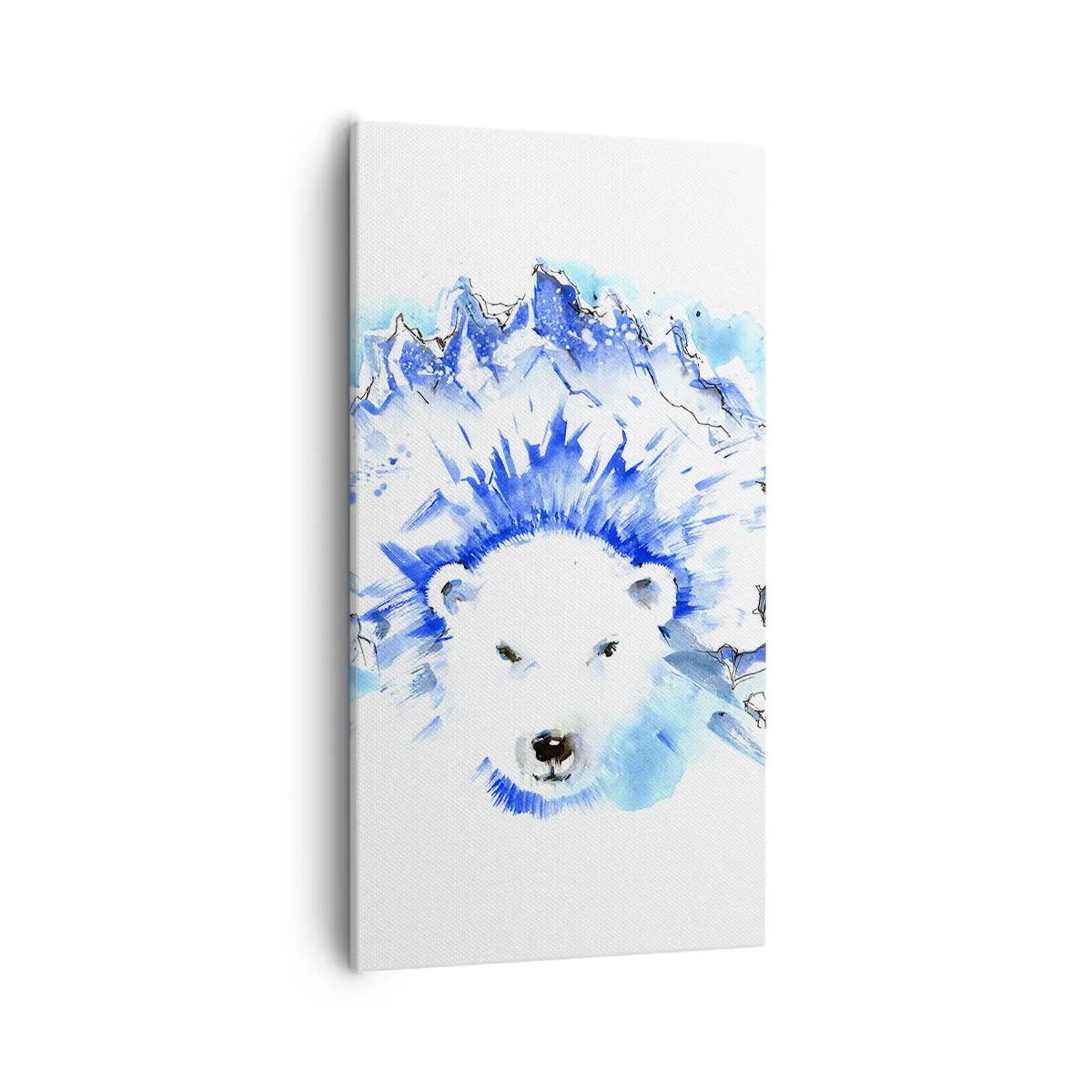 Cuadro sobre lienzo - Impresión de Imagen - El rey del Ártico con una corona de hielo - 55x100 cm