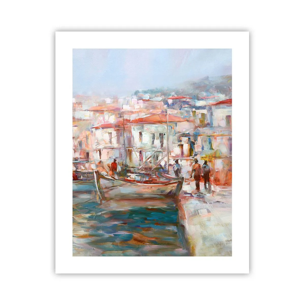 Póster - Vacaciones en colores pastel - 40x50 cm