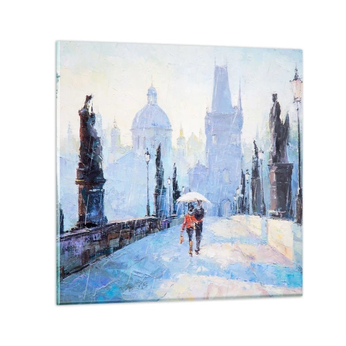 Cuadro sobre vidrio - Impresiones sobre Vidrio - El embrujo de la lluvia - 70x70 cm