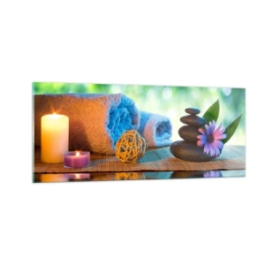 Cuadro sobre vidrio - Impresiones sobre Vidrio - Tiempo para el cuerpo - 100x40 cm