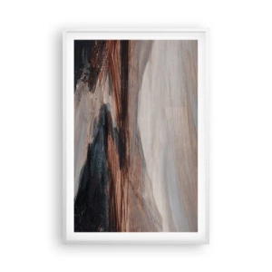 Póster en marco blanco -  Valle apacible - 61x91 cm