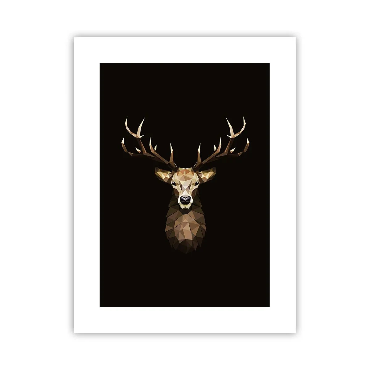 Póster - Ciervo cubista - 30x40 cm