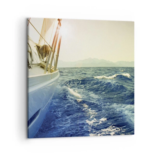 Cuadro sobre lienzo - Impresión de Imagen - Para una aventura - 50x50 cm
