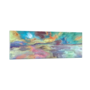 Cuadro sobre vidrio - Impresiones sobre Vidrio - Dos cielos - 90x30 cm
