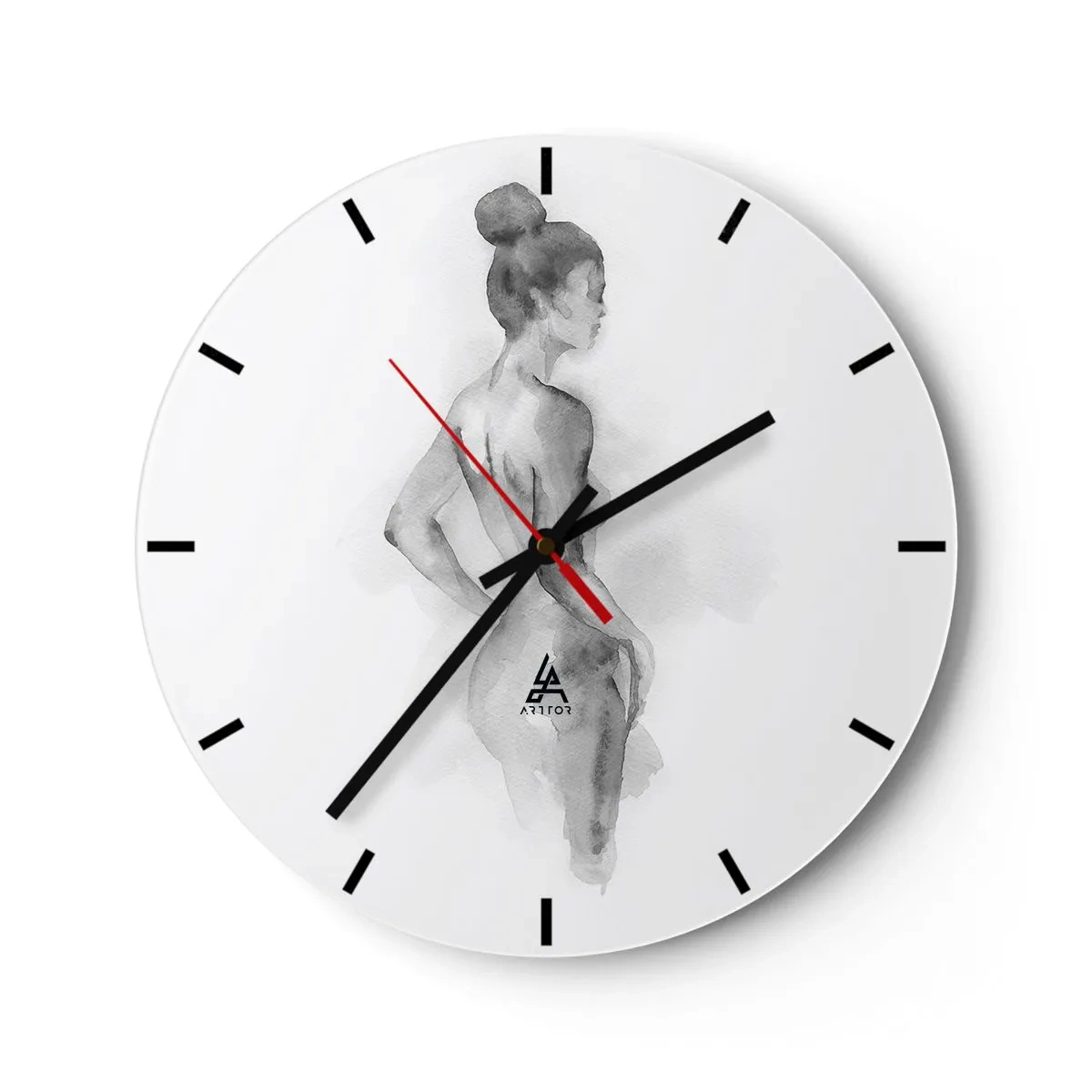 Reloj de pared - Reloj de vidrio - Tan hermosa como la pintura - 30x30 cm