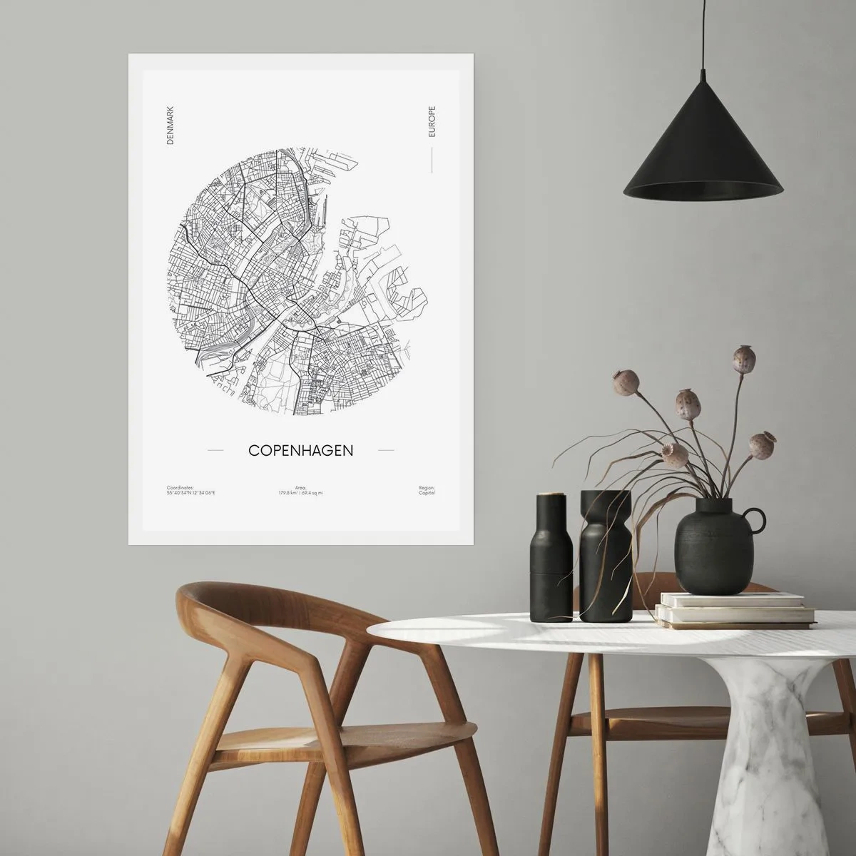 Póster - Anatomía de Copenhague - 70x100 cm
