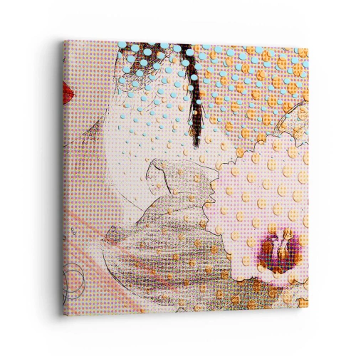 Cuadro sobre lienzo - Impresión de Imagen - Heroína de cómic - 30x30 cm