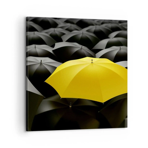 Cuadro sobre lienzo - Impresión de Imagen - Adiós a la tristeza - 60x60 cm