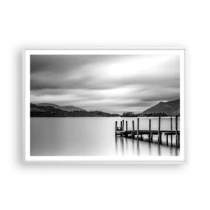 Póster en marco blanco - Dulzura y la fuerza - 100x70 cm