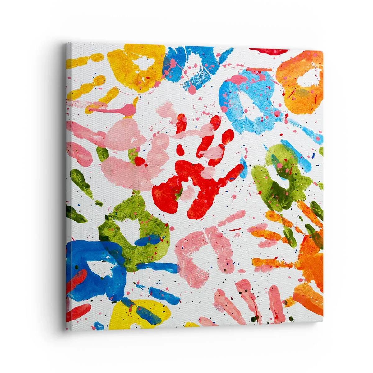 Cuadro sobre lienzo - Impresión de Imagen - Juego de manos - 30x30 cm