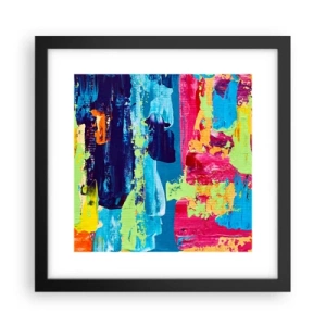 Póster en marco negro - ¡La vida es hermosa! - 30x30 cm