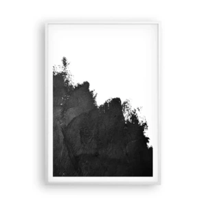 Póster en marco blanco - Elementos: tierra - 70x100 cm