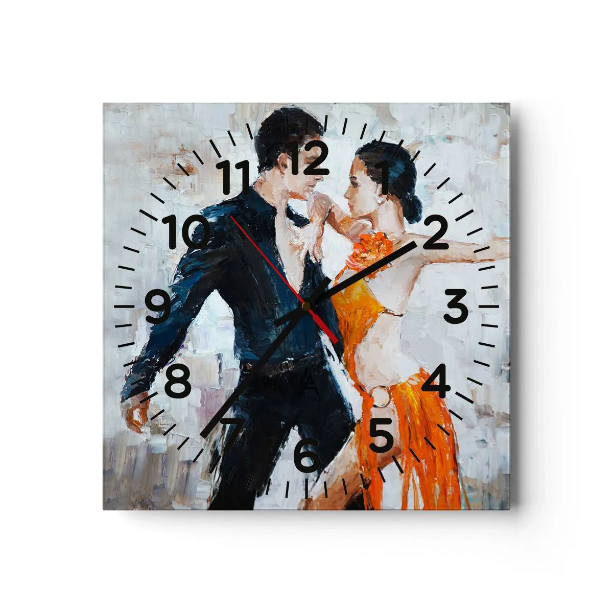 Reloj de pared - Reloj de vidrio - Dirty dancing - 30x30 cm