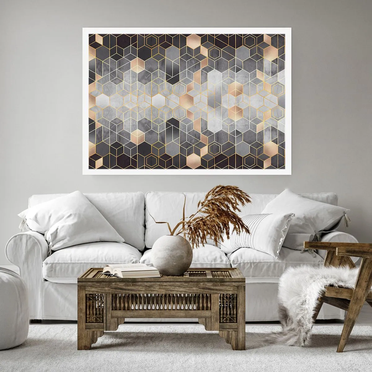 Póster - Composición de diamantes - 70x50 cm