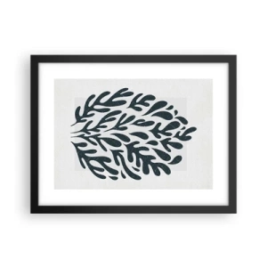 Póster en marco negro - Formas de la naturaleza - 40x30 cm