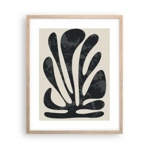 Póster en marco roble claro - Abstracción con varios extremos - 40x50 cm