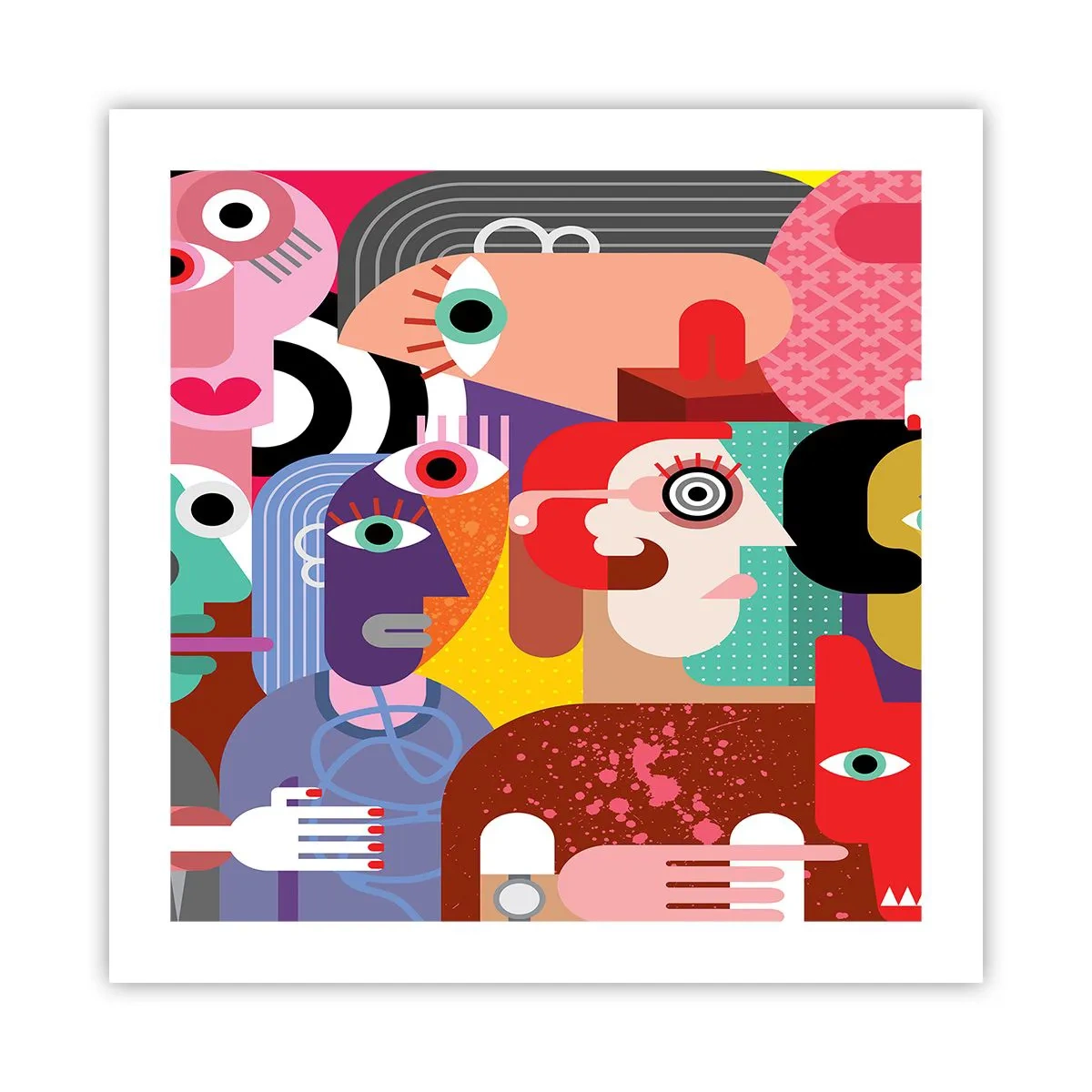 Póster - Estilo Picasso - 50x50 cm