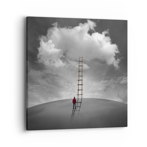 Cuadro sobre lienzo - Impresión de Imagen - Todo es posible - 40x40 cm