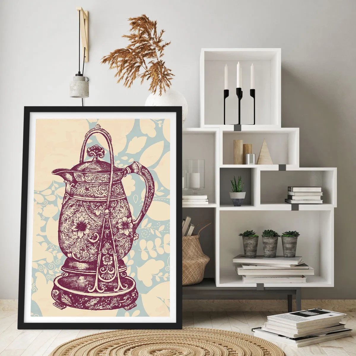 Póster en marco negro - La belleza de lo cotidiano - 30x40 cm