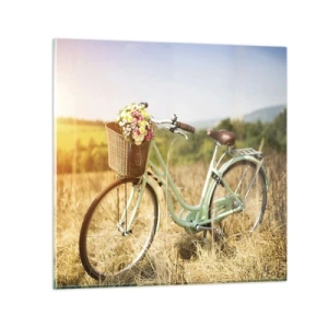 Cuadro sobre vidrio - Impresiones sobre Vidrio - Me quedaré aquí un tiempo - 70x70 cm