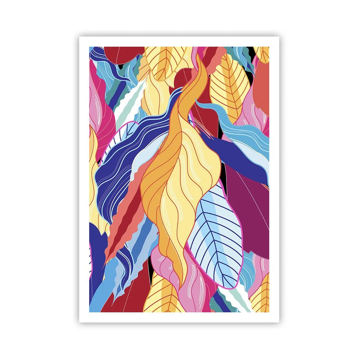 Póster - Desorden colorido - 70x100 cm