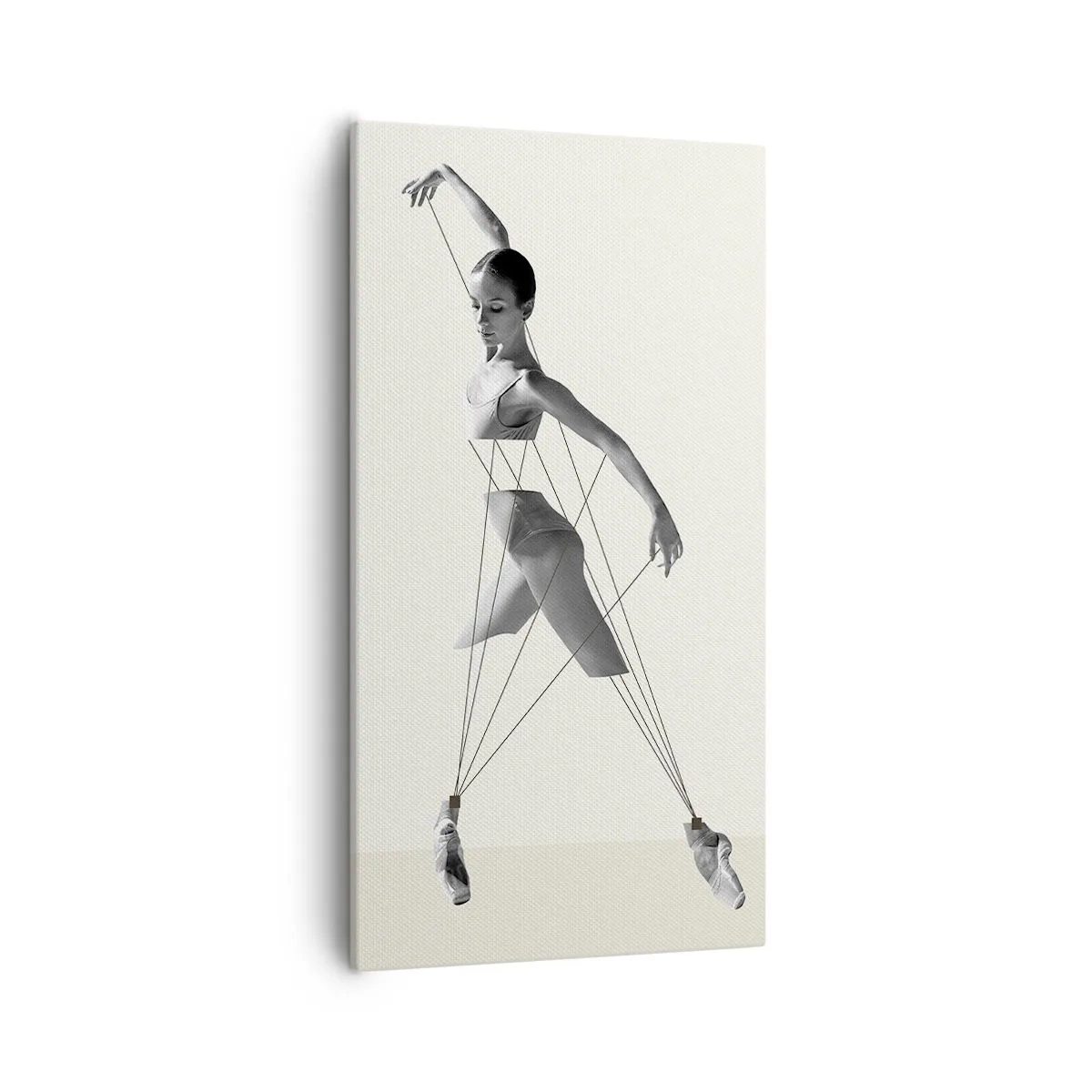 Cuadro sobre lienzo - Impresión de Imagen - Títere de sí misma - 55x100 cm