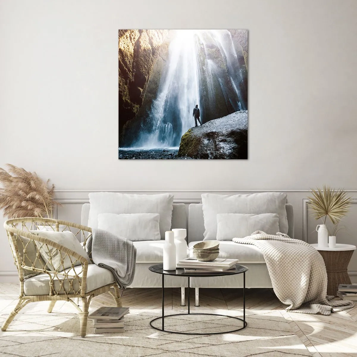 Cuadro sobre vidrio - Impresiones sobre Vidrio - Impresionante vista - 30x30 cm