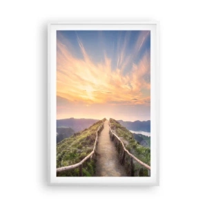 Póster en marco blanco - Cerca del cielo - 61x91 cm