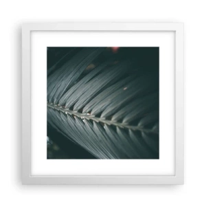 Póster en marco blanco - La precisión de la naturaleza - 30x30 cm