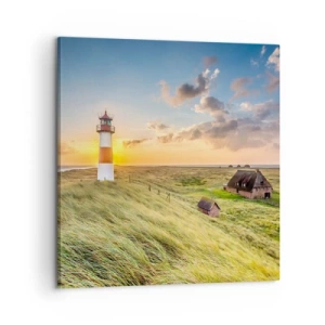 Cuadro sobre lienzo - Impresión de Imagen - Entre las olas - 60x60 cm