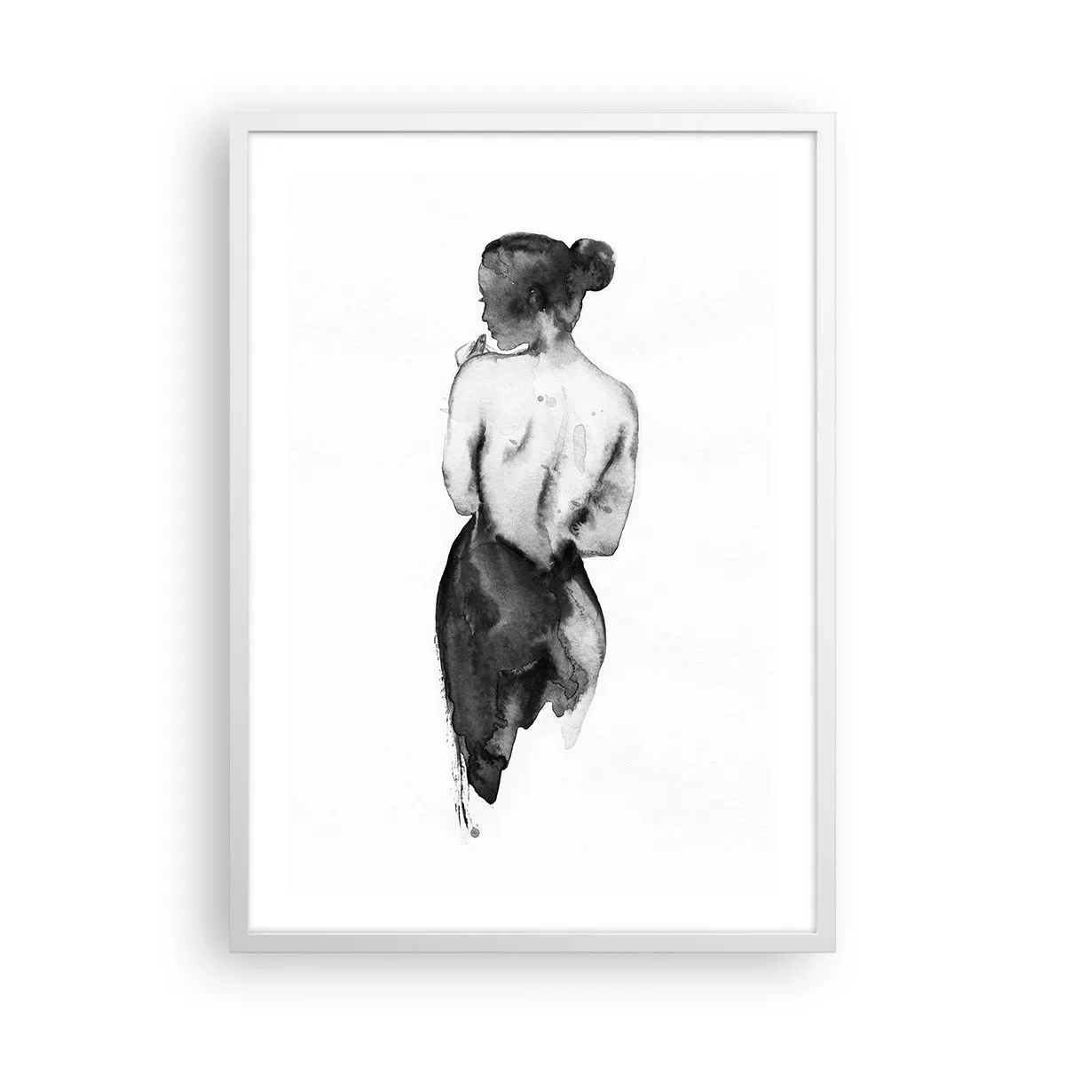 Póster en marco blanco - Sin ella el mundo deja de tener sentido - 50x70 cm