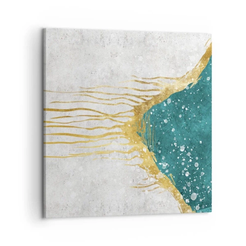 Cuadro sobre lienzo - Impresión de Imagen - Marea dorada - 50x50 cm