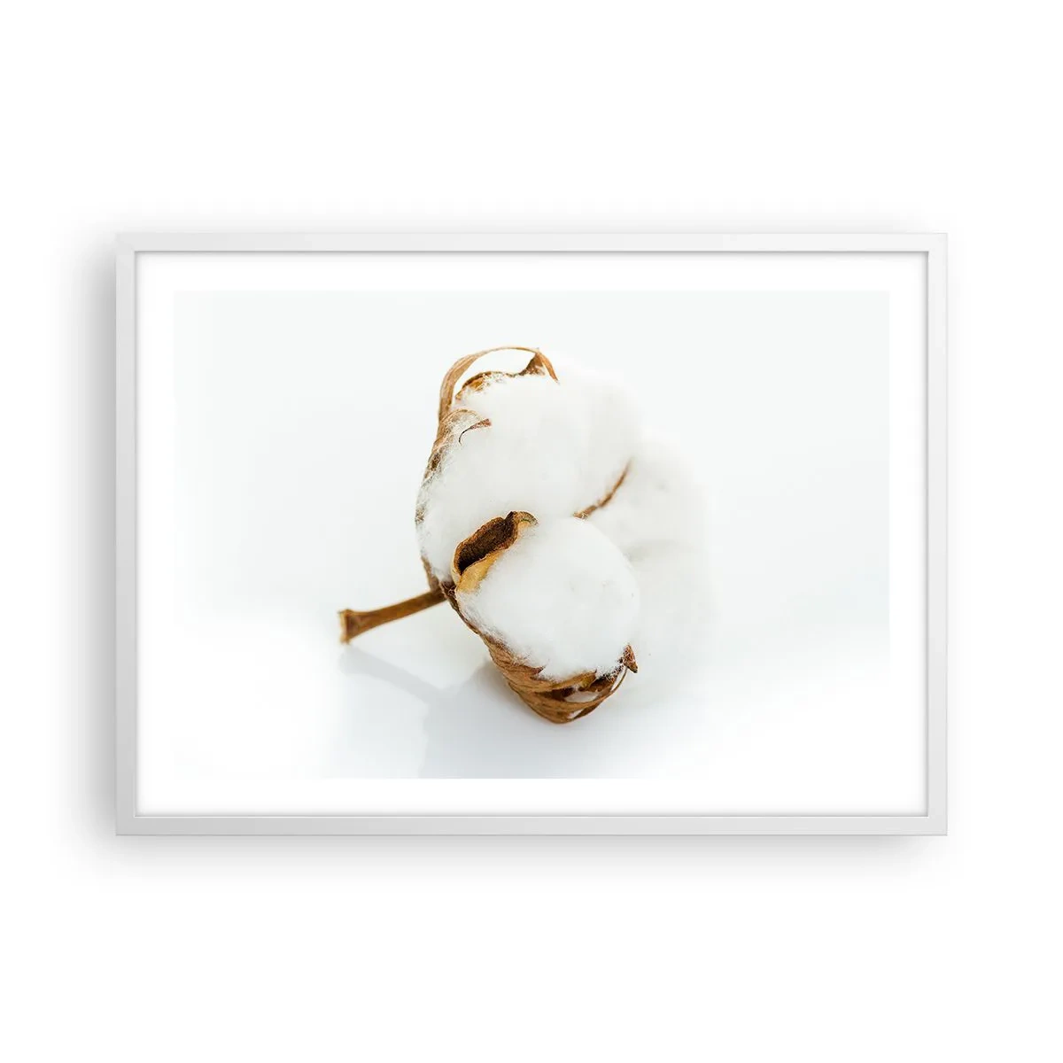 Póster en marco blanco - Suave por naturaleza - 70x50 cm