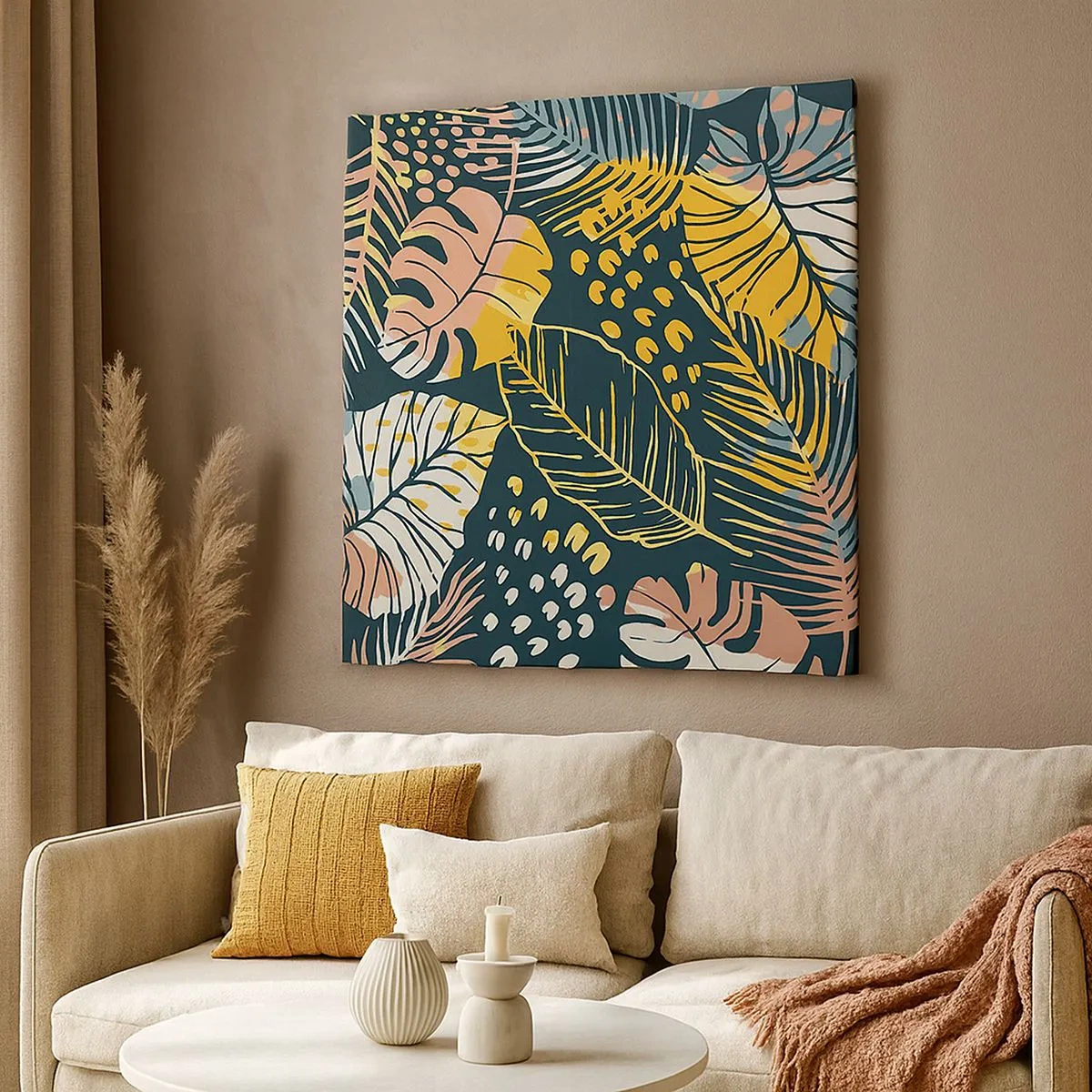 Cuadro sobre lienzo - Impresión de Imagen - Una frondosa fantasía - 30x30 cm