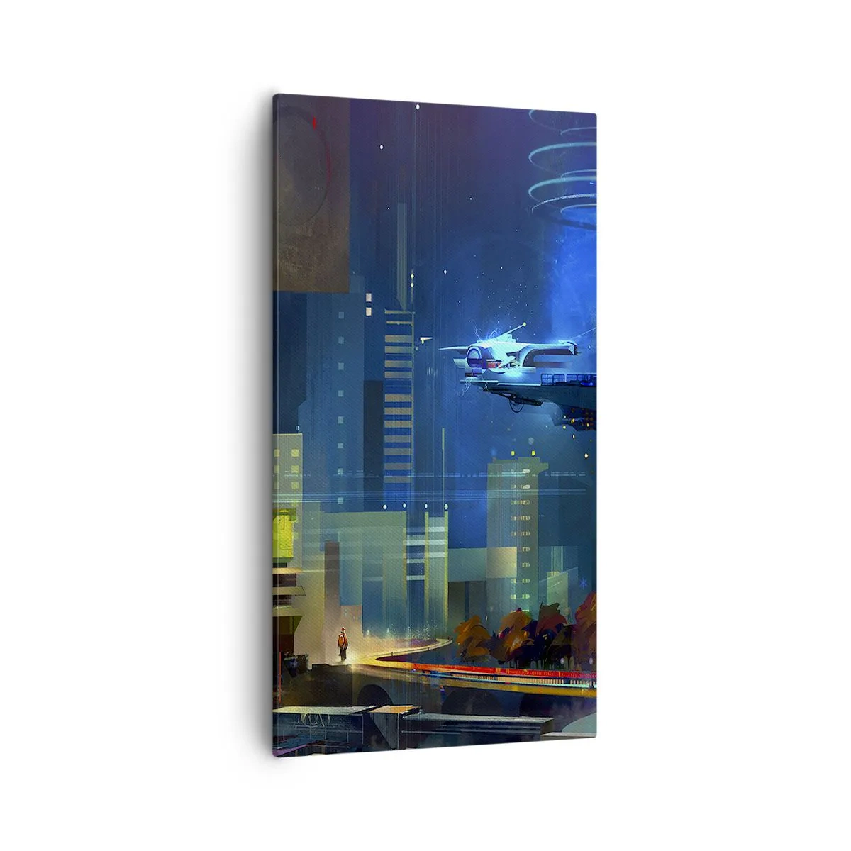 Cuadro sobre lienzo - Impresión de Imagen - En un futuro próximo - 55x100 cm