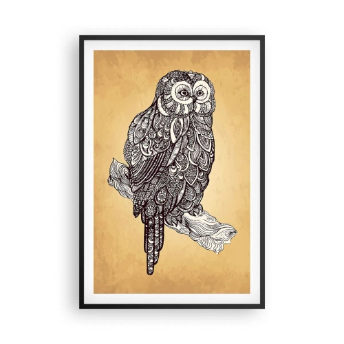 Póster en marco negro - Intrincados ornamentos de sabiduría - 61x91 cm