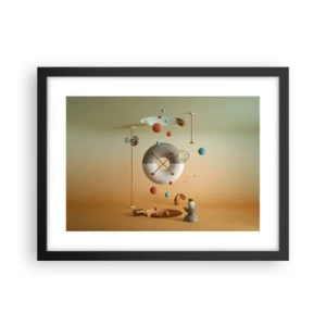 Póster en marco negro - Todo puede suceder - 40x30 cm