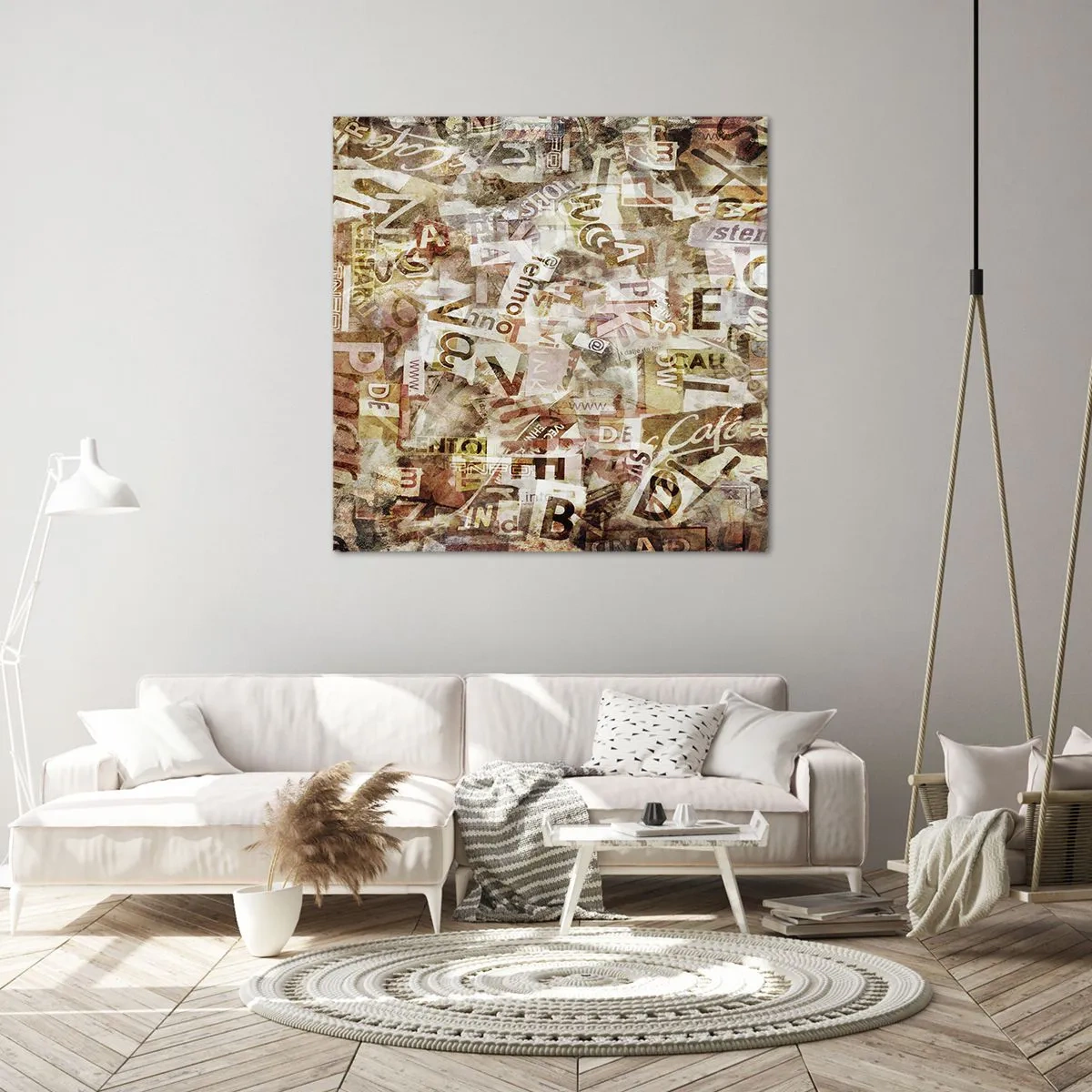 Cuadro sobre lienzo - Impresión de Imagen - Unificando el lenguaje - 40x40 cm