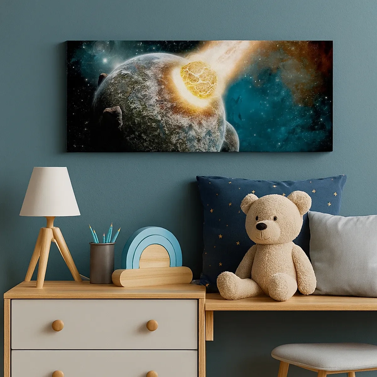 Cuadro sobre lienzo - Impresión de Imagen - ¿Condena o nacimiento? - 30x30 cm