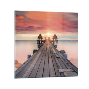 Cuadro sobre vidrio - Impresiones sobre Vidrio - De este a oeste - 30x30 cm