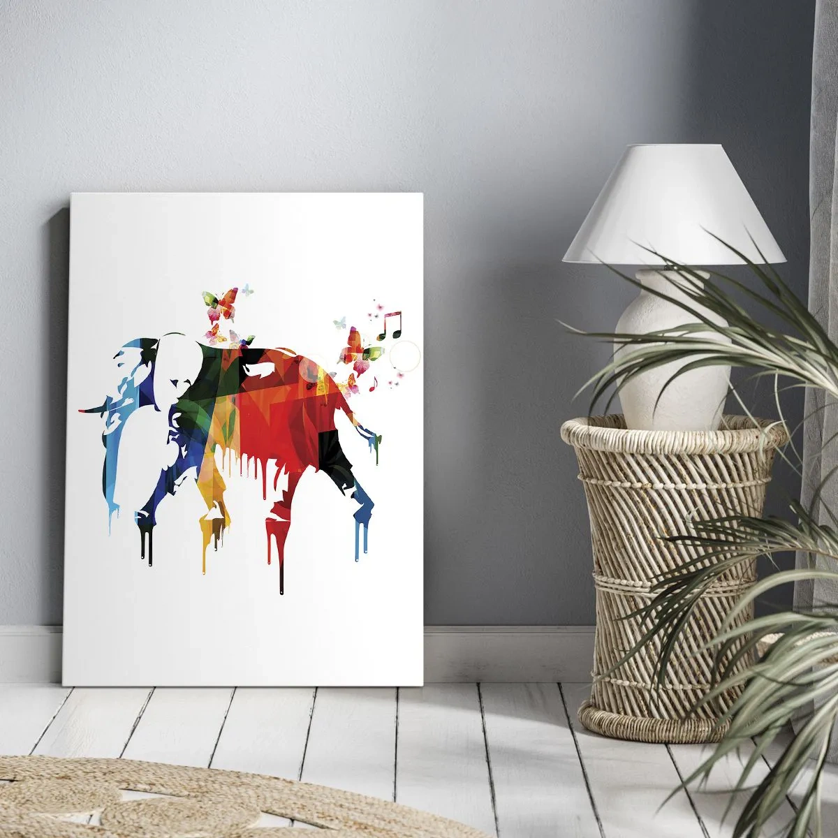 Cuadro sobre lienzo - Impresión de Imagen - Todo el mundo puede bailar - 55x100 cm