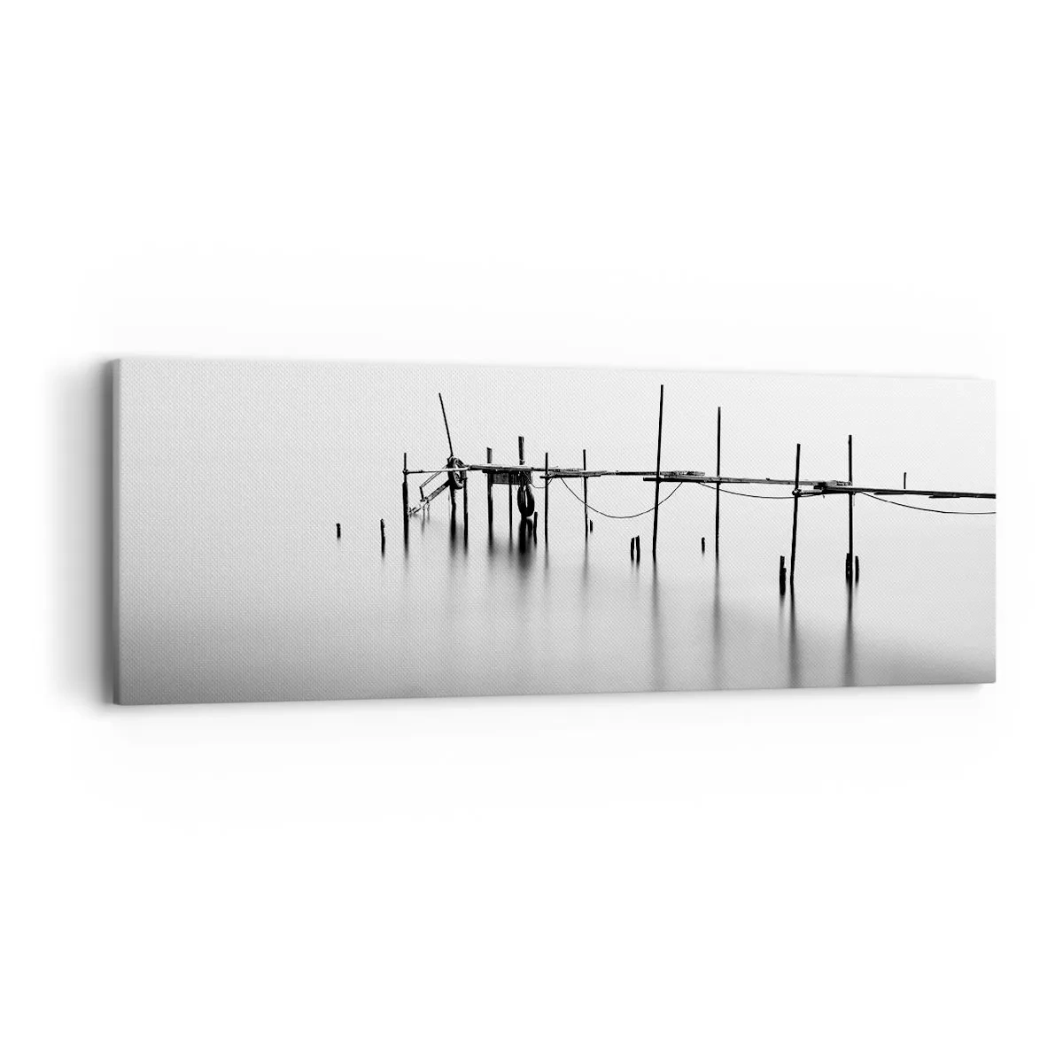 Cuadro sobre lienzo - Impresión de Imagen - ¿Y si no hay mundo? - 90x30 cm
