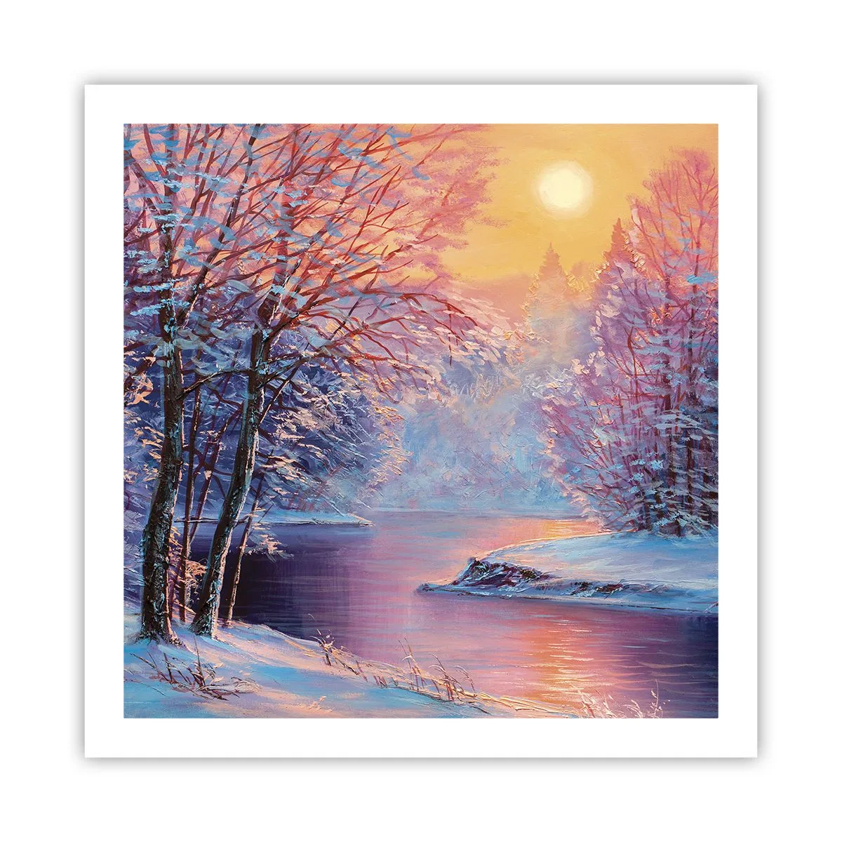 Póster - Colores del invierno - 60x60 cm