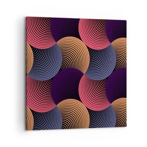 Cuadro sobre lienzo - Impresión de Imagen - En un ritmo circular - 50x50 cm