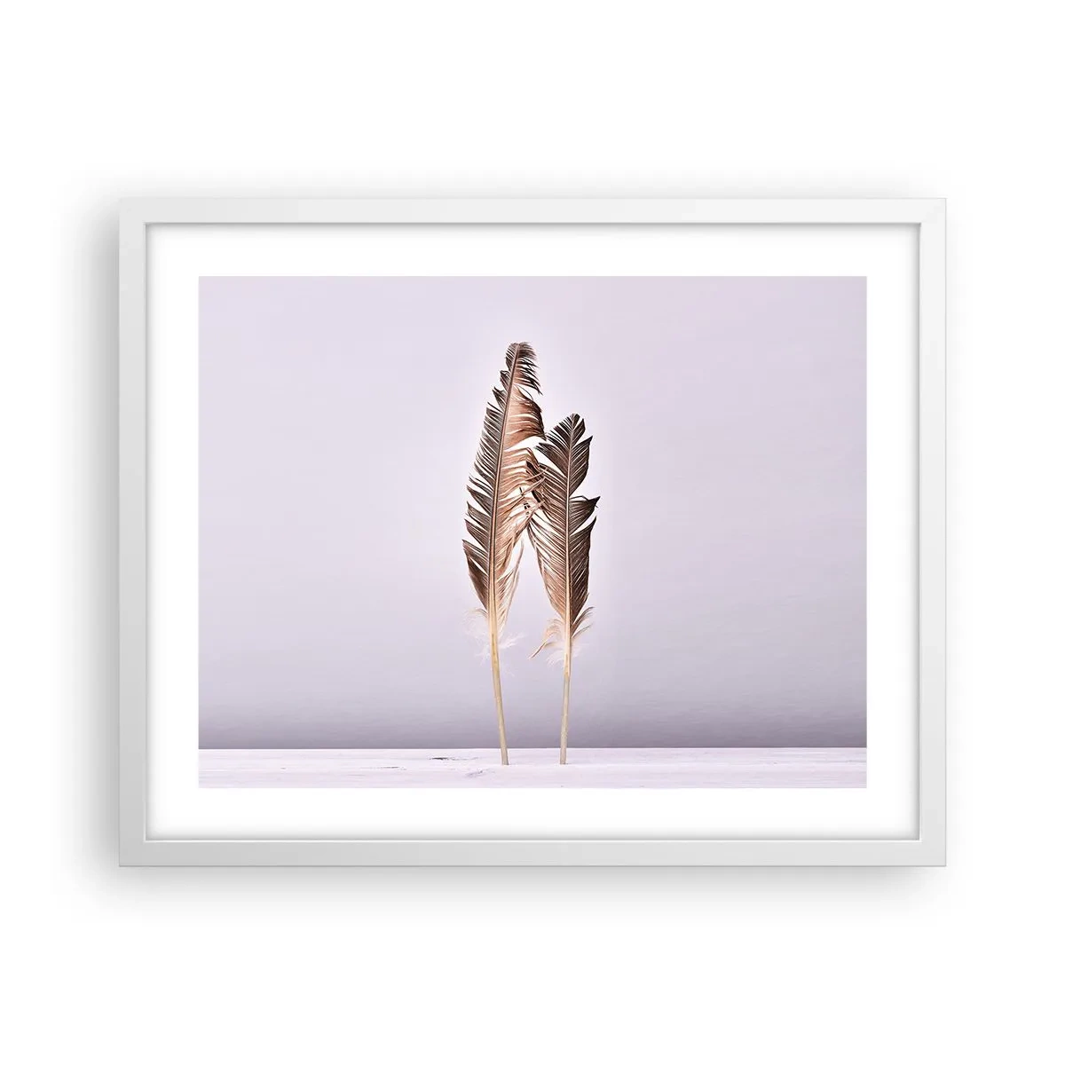 Póster en marco blanco - Contra la nada - 50x40 cm