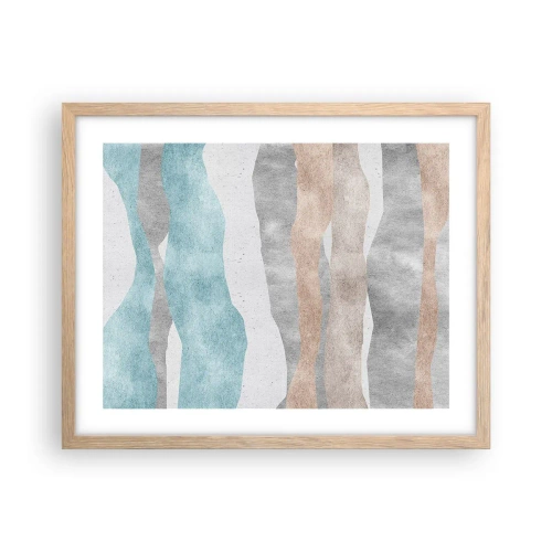 Póster en marco roble claro - Un estudio de la cercanía - 50x40 cm