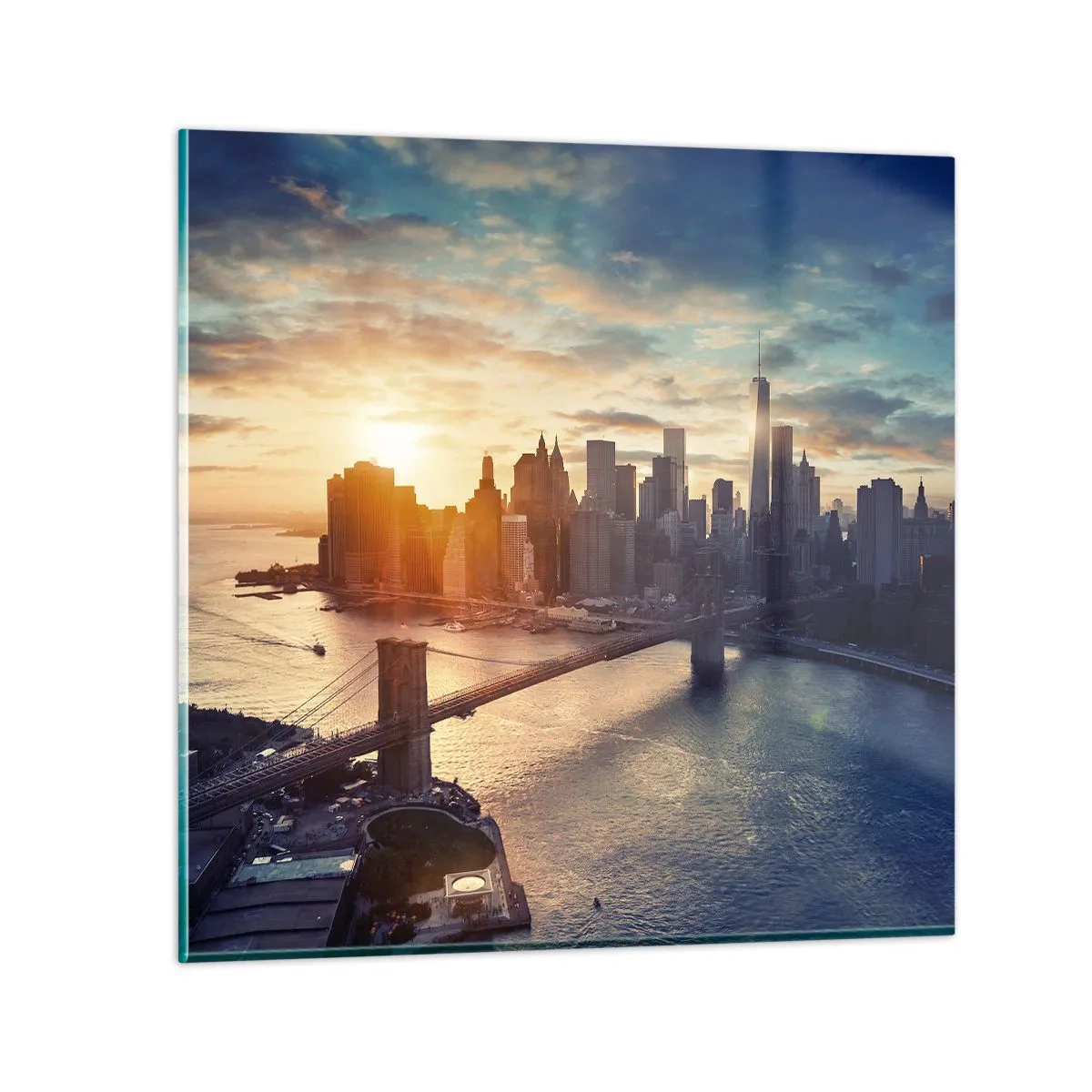 Cuadro sobre vidrio - Impresiones sobre Vidrio - Un monumento a la cultura occidental - 60x60 cm