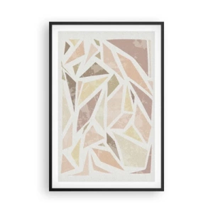 Póster en marco negro - Composición de vidrieras - 61x91 cm